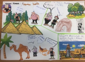 Powiększ obraz: Komiksowa przygoda klas IV-ych z Kajkiem i Kokoszem